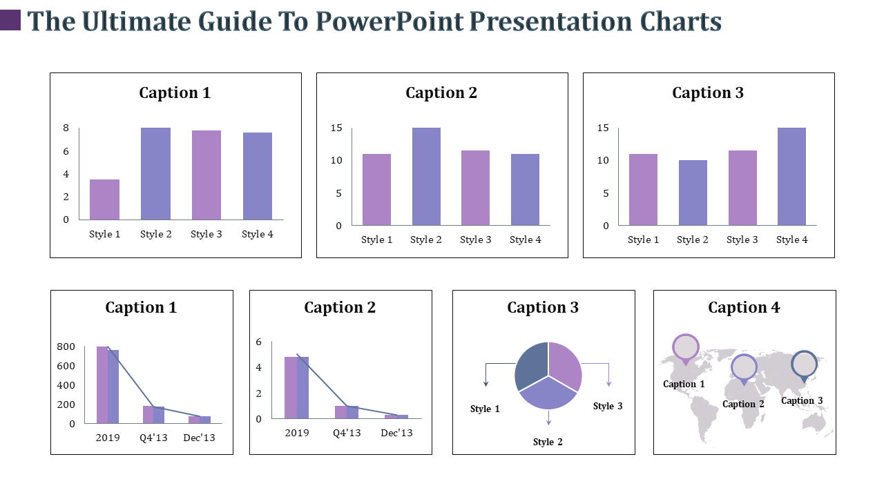 Seven Node PowerPoint Presentation Charts PPT